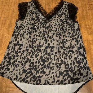 Womens size large animal print dressy tank top